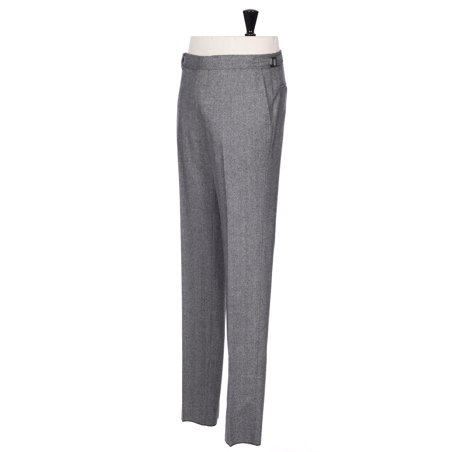 Exclusively for Michael Jondral: Grey Trousers "Spina" made of Wool Flannel - Rota Sartorial